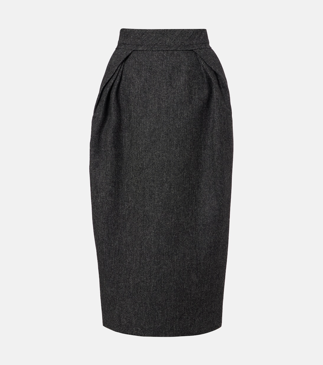 High-rise wool pencil skirt | Maison Margiela