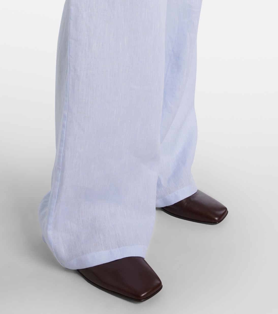 Weite High-Rise-Hose Valerio aus Leinen | Loro Piana