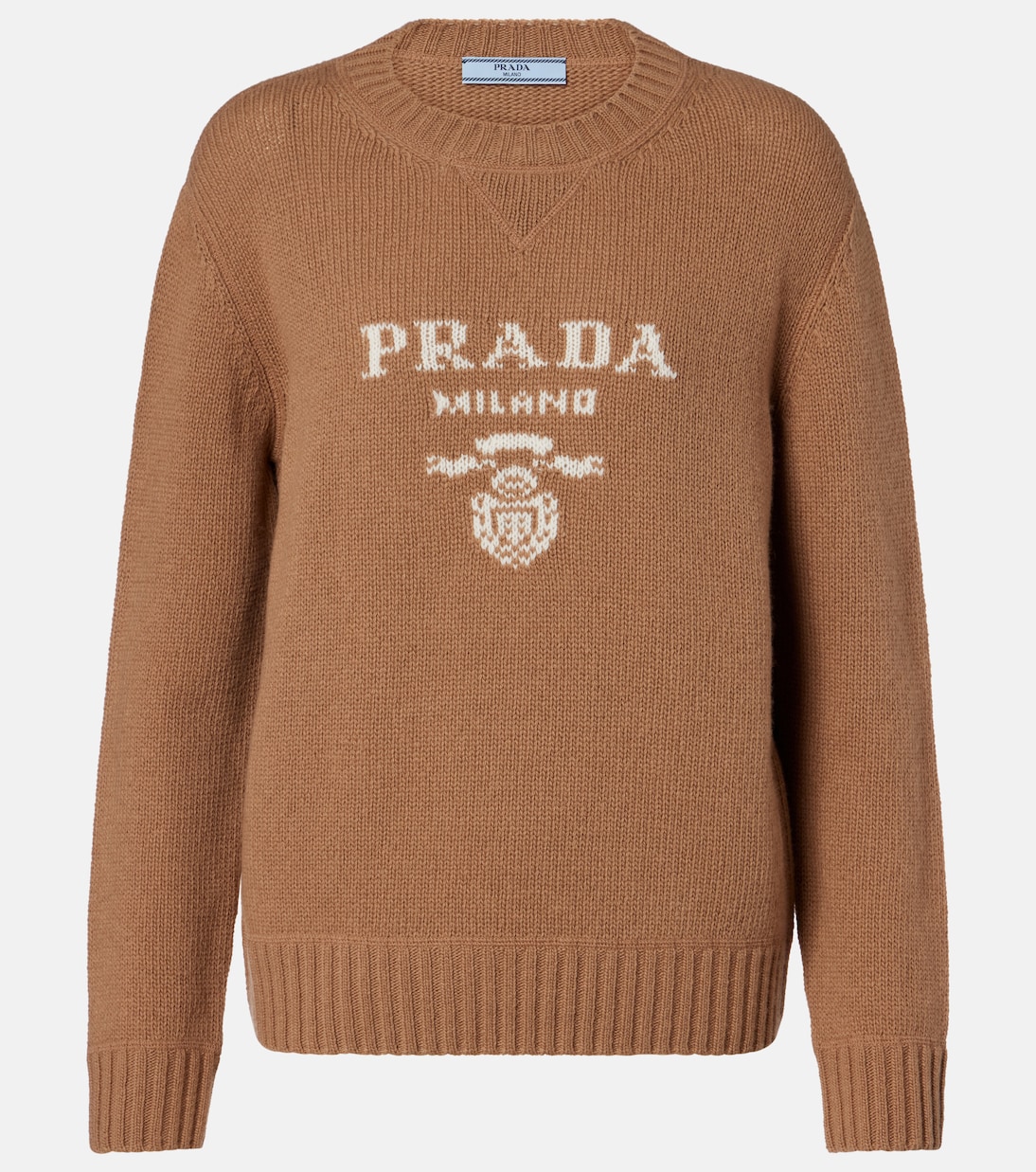 Jersey de lana y cachemir con logo | Prada