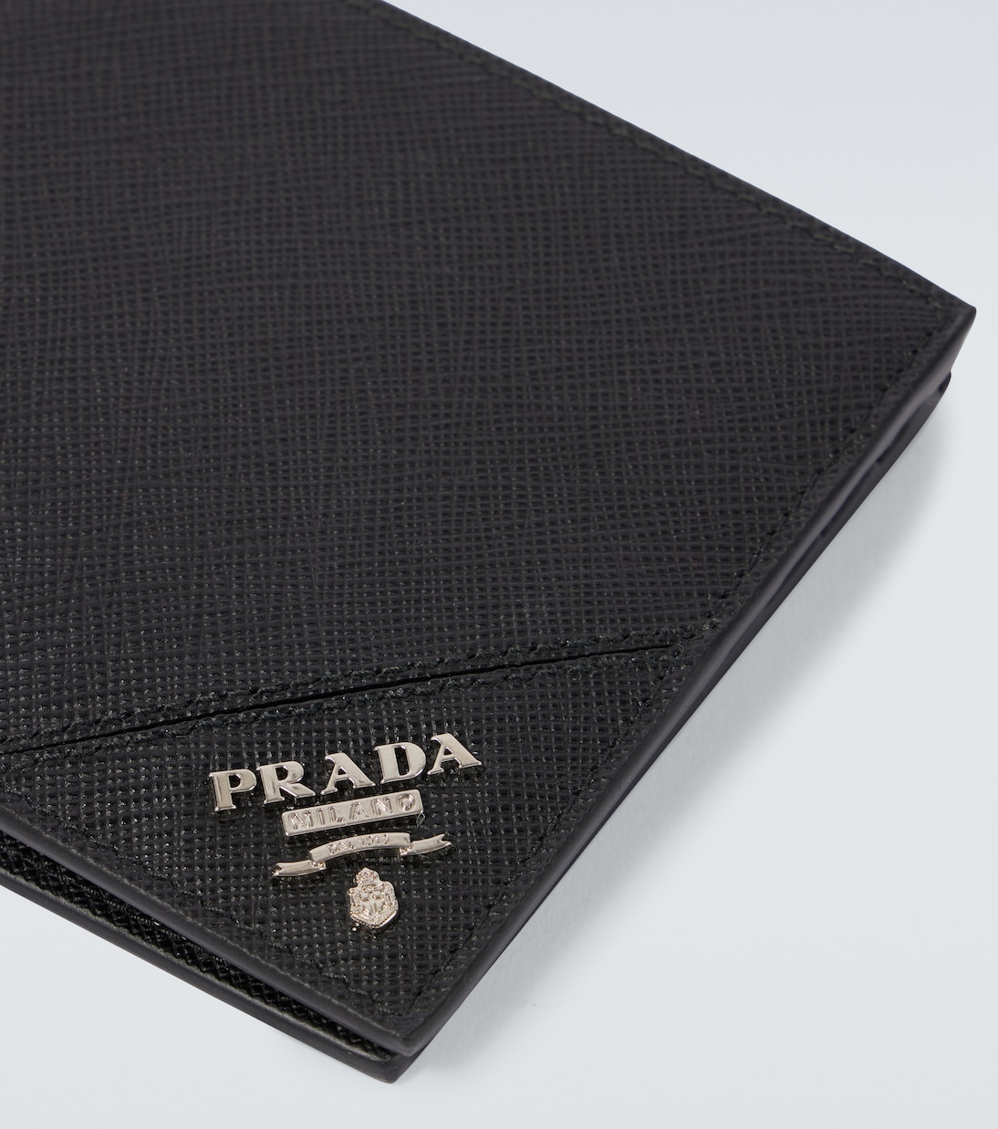 Portafoglio in pelle Saffiano con logo | Prada