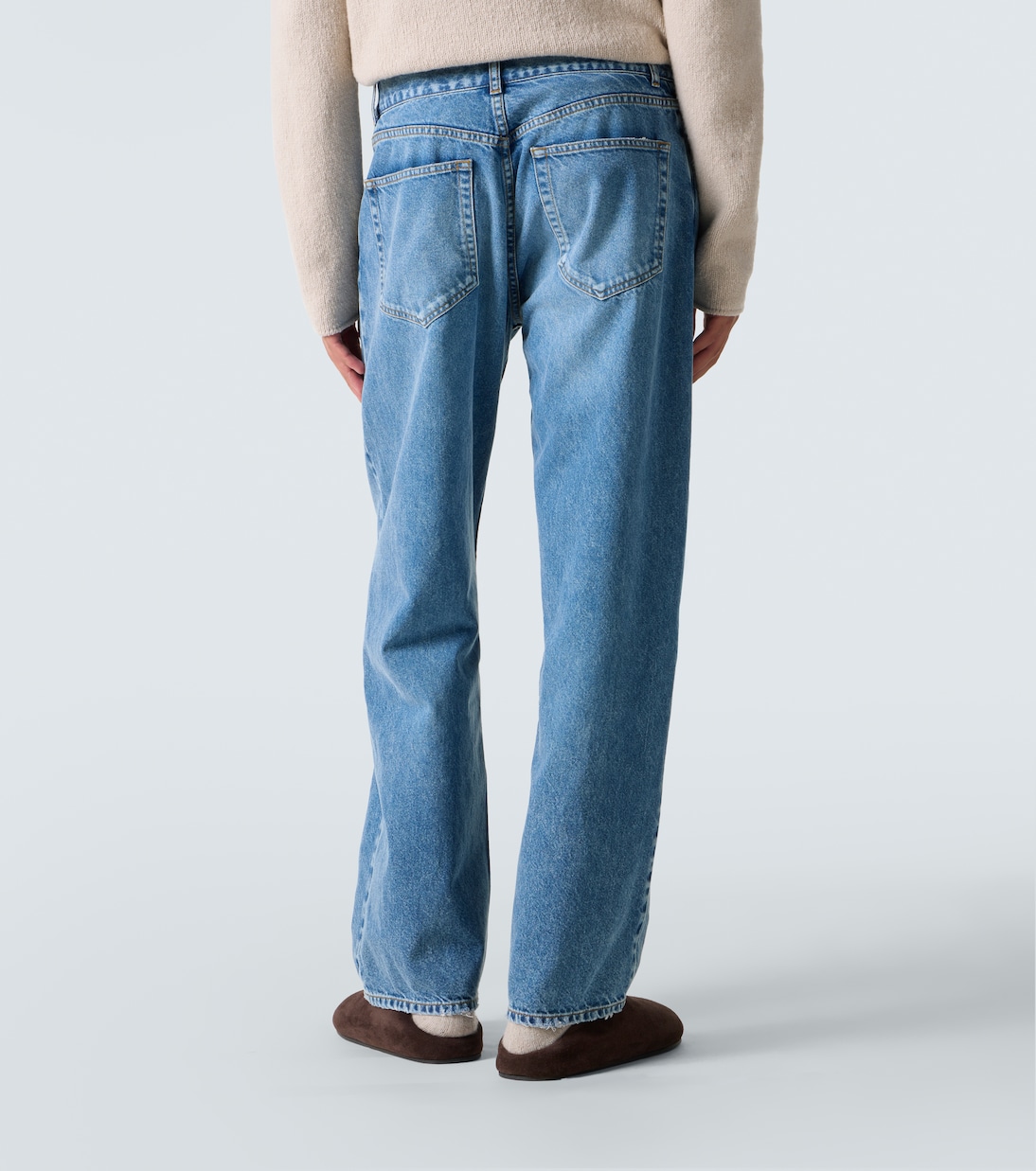 Jeans Ross a gamba larga e vita media | The Row
