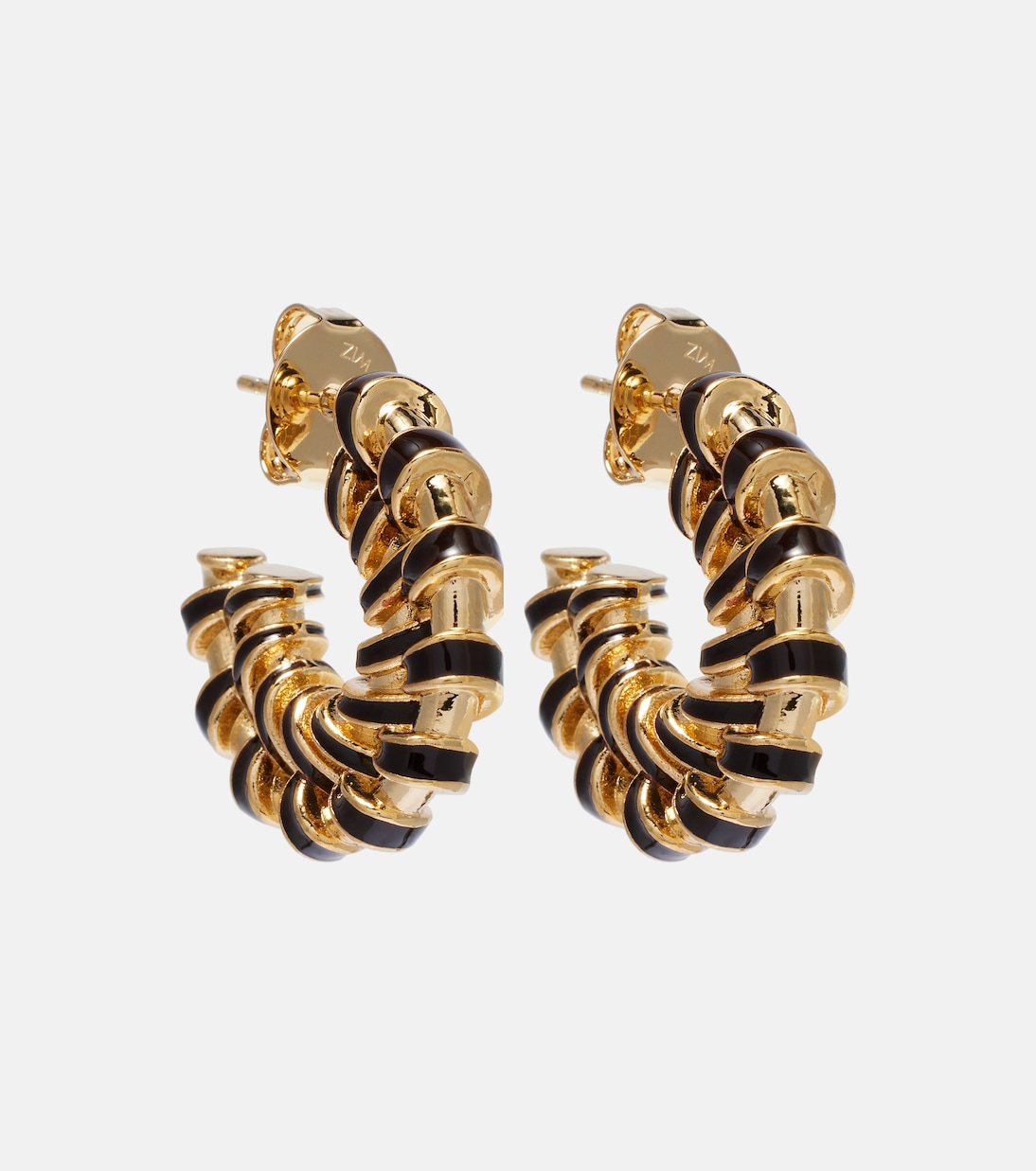 Loop gold-plated hoop earrings | Zimmermann