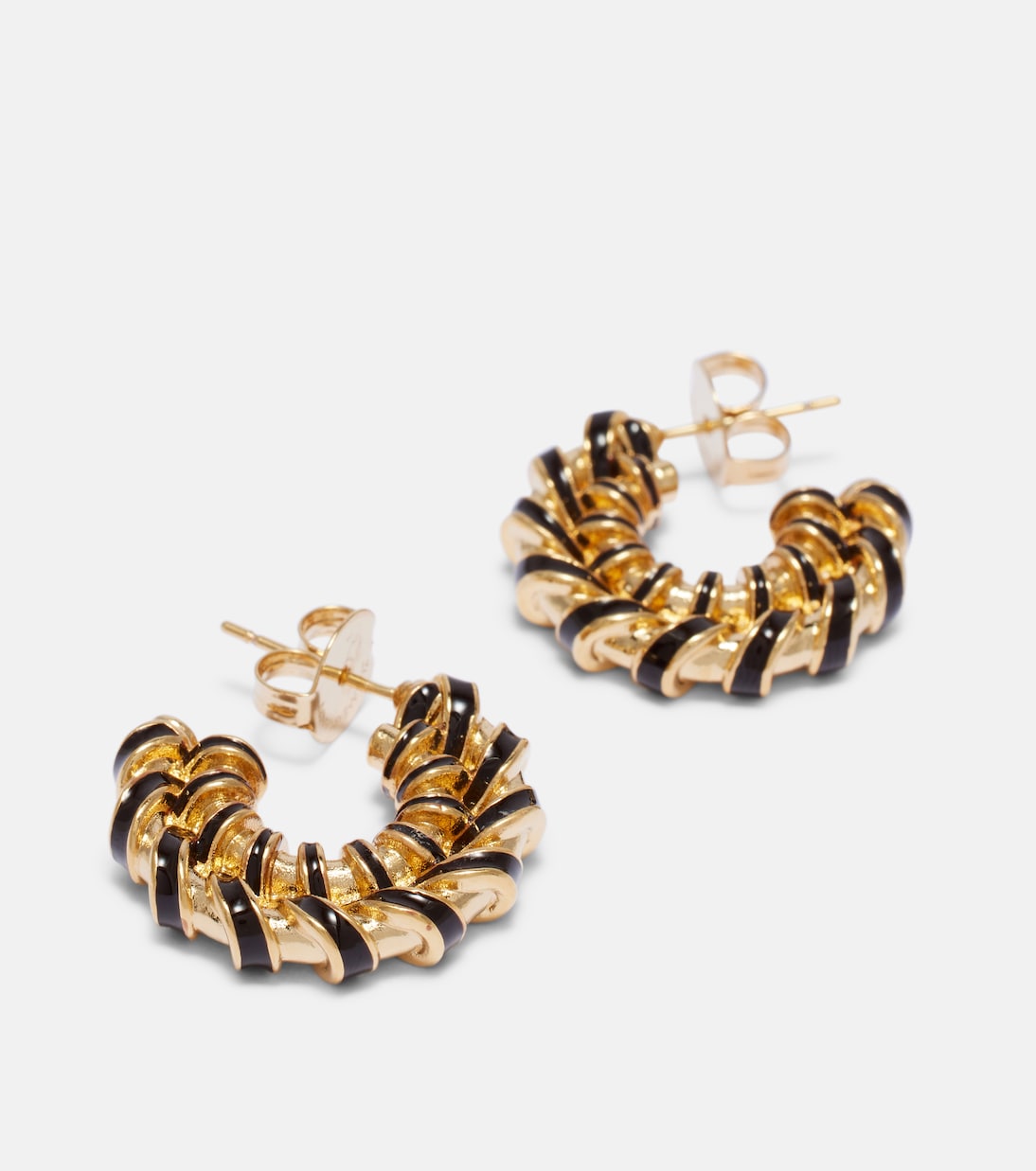 Loop gold-plated hoop earrings | Zimmermann