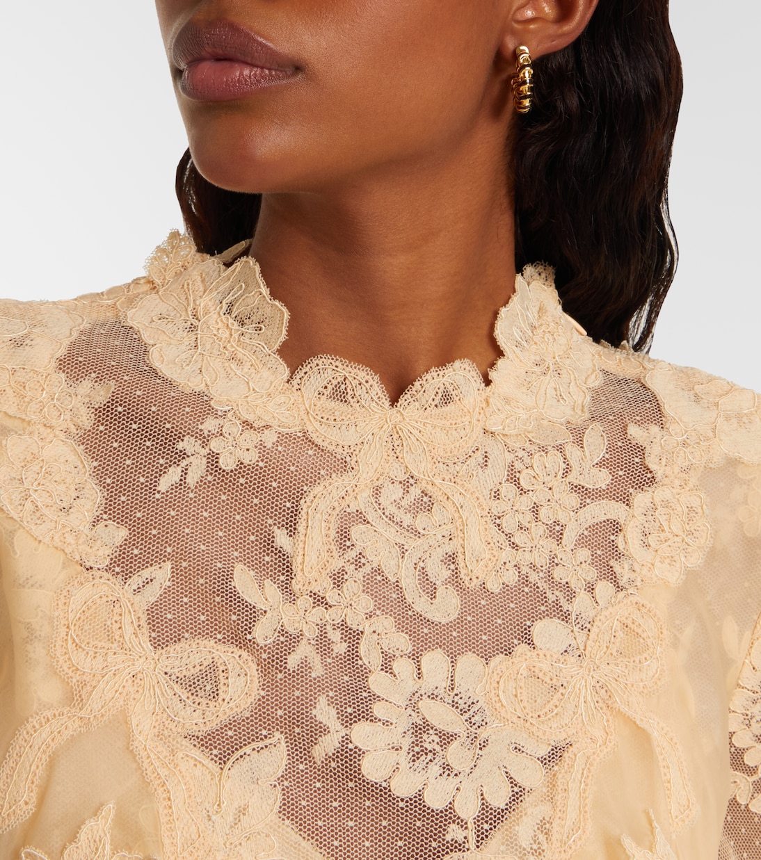 Loop gold-plated hoop earrings | Zimmermann
