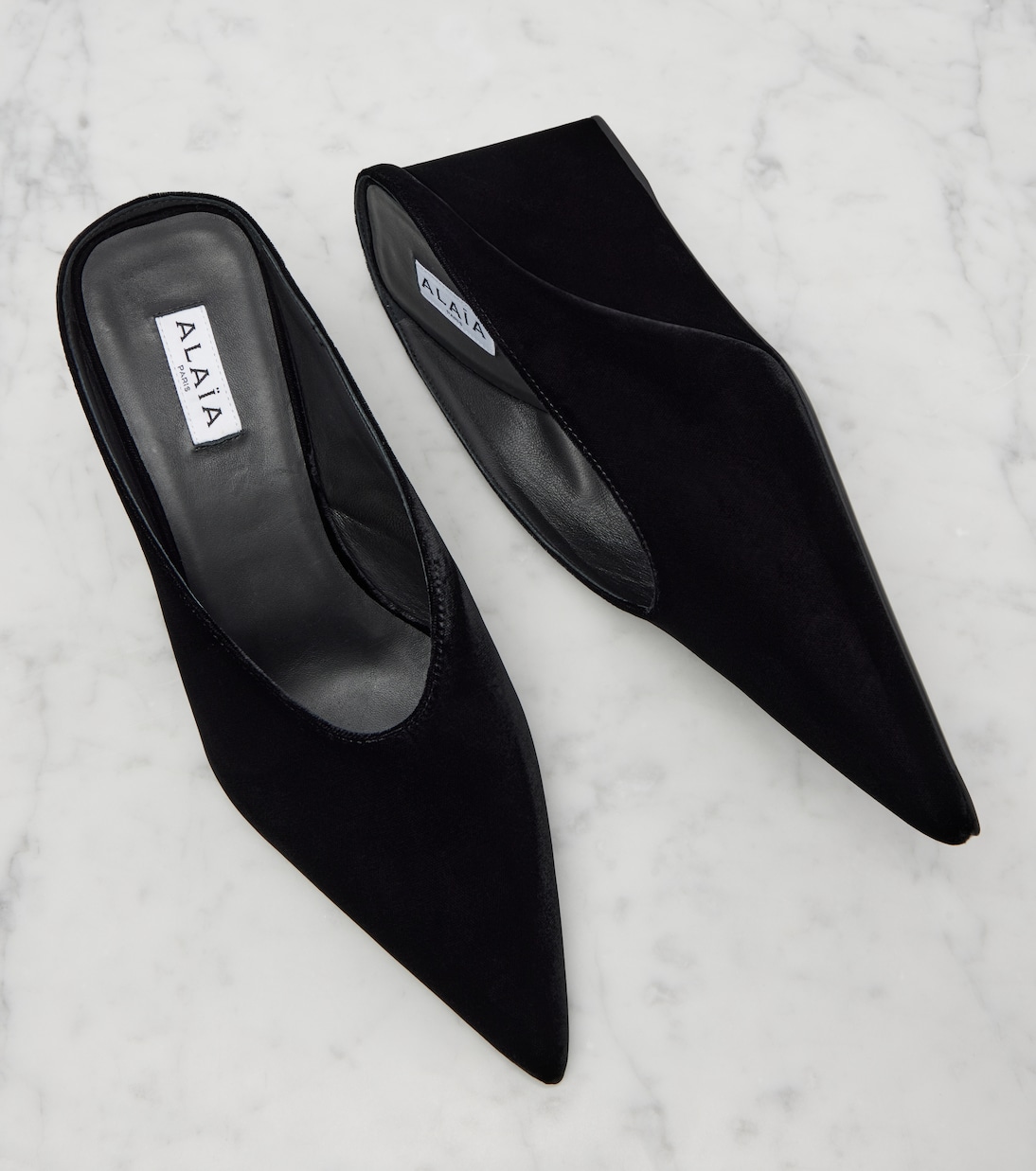 Cube 75 velvet wedge pumps | Alaïa