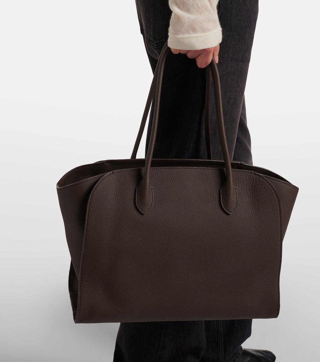 Marlo 14 leather tote bag | The Row