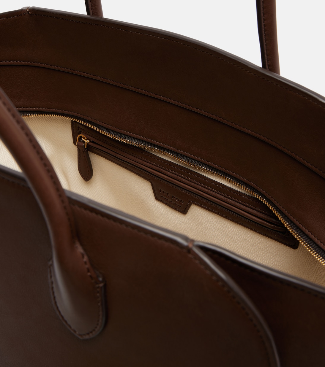 Marlo 17 leather tote bag | The Row