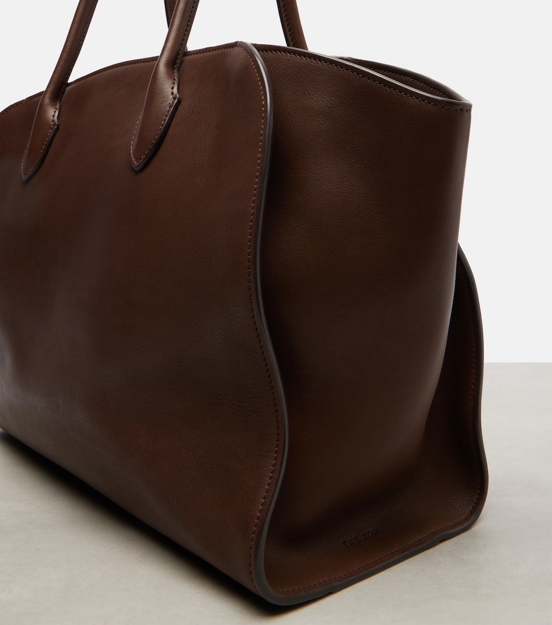 Marlo 17 leather tote bag | The Row