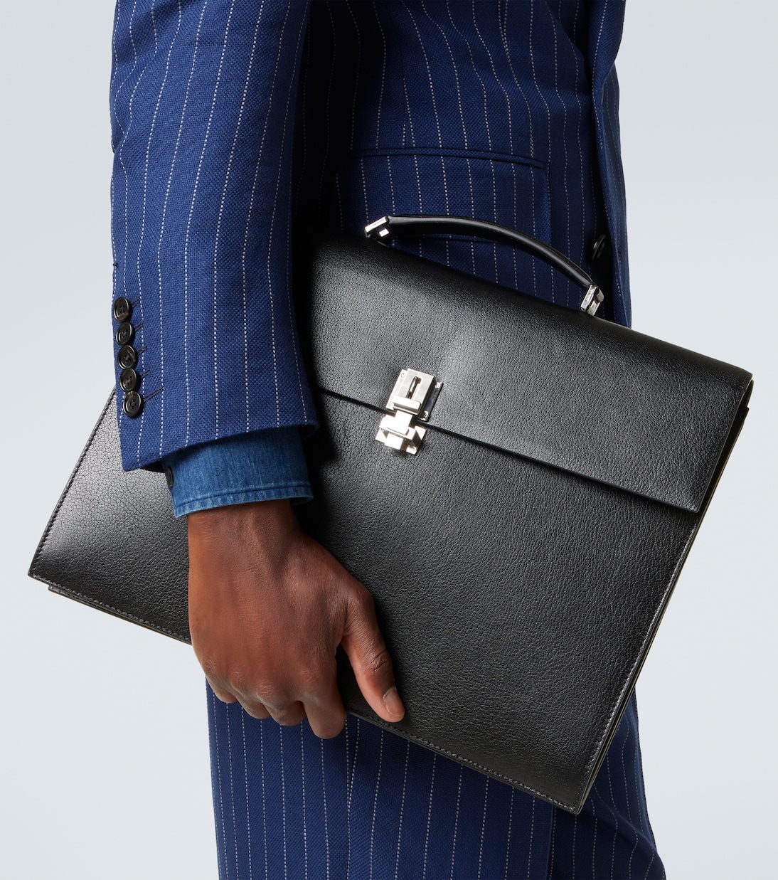 T Latch leather briefcase | Tom Ford
