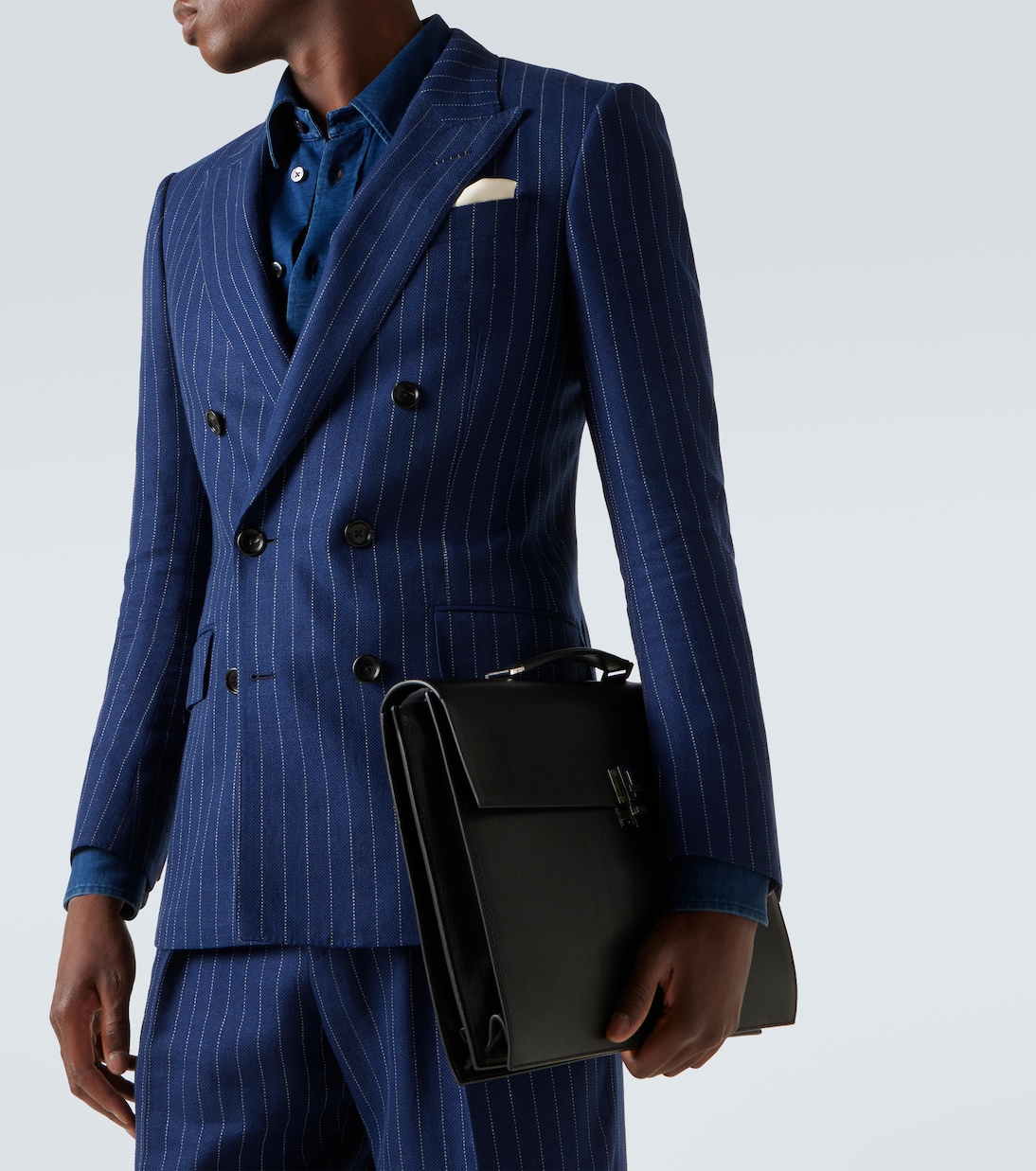 T Latch leather briefcase | Tom Ford