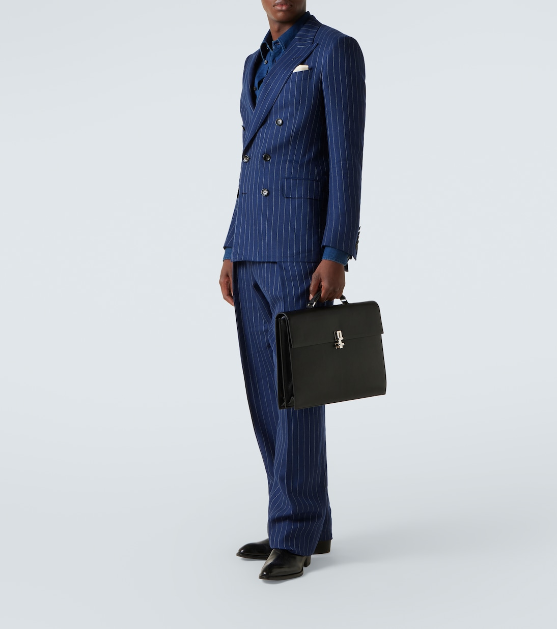 T Latch leather briefcase | Tom Ford