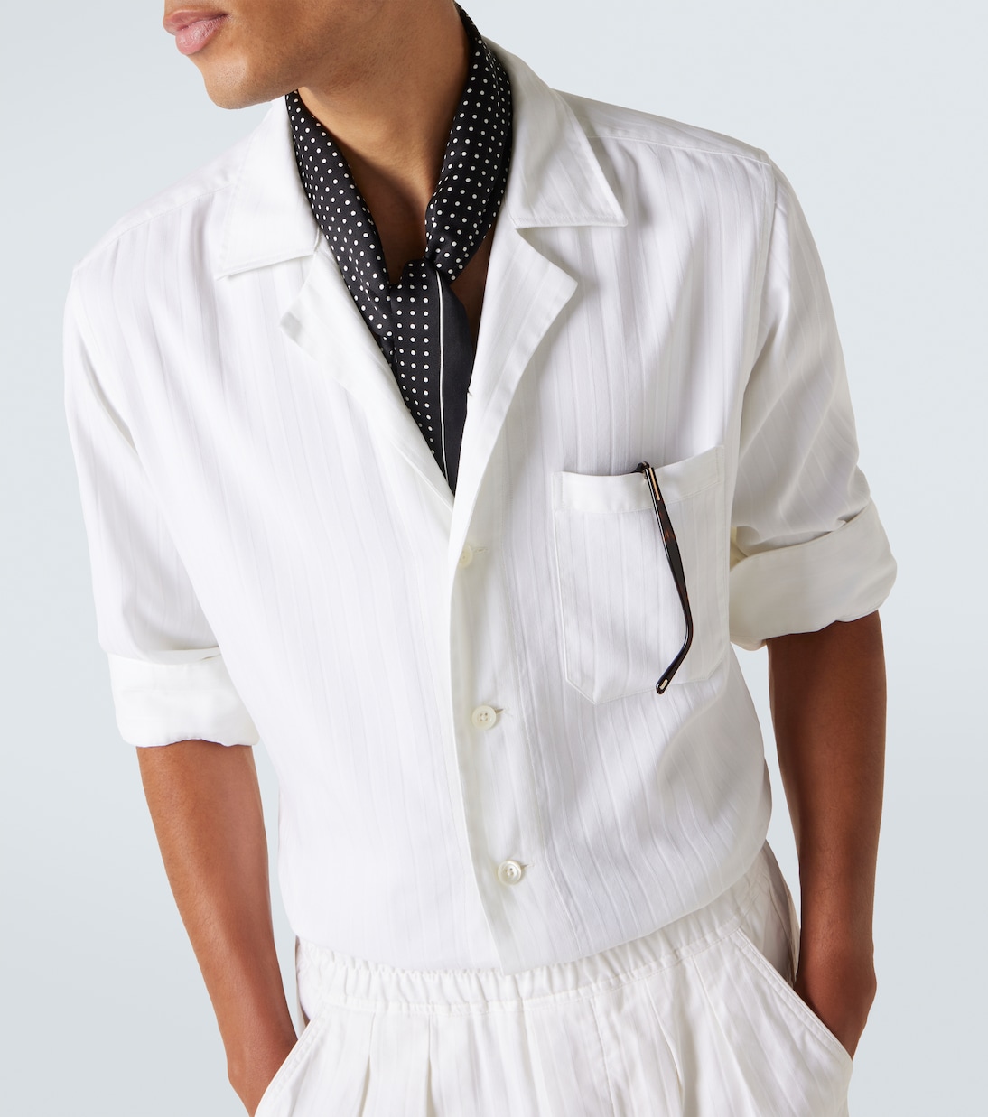 Striped cotton and silk shirt | Tom Ford