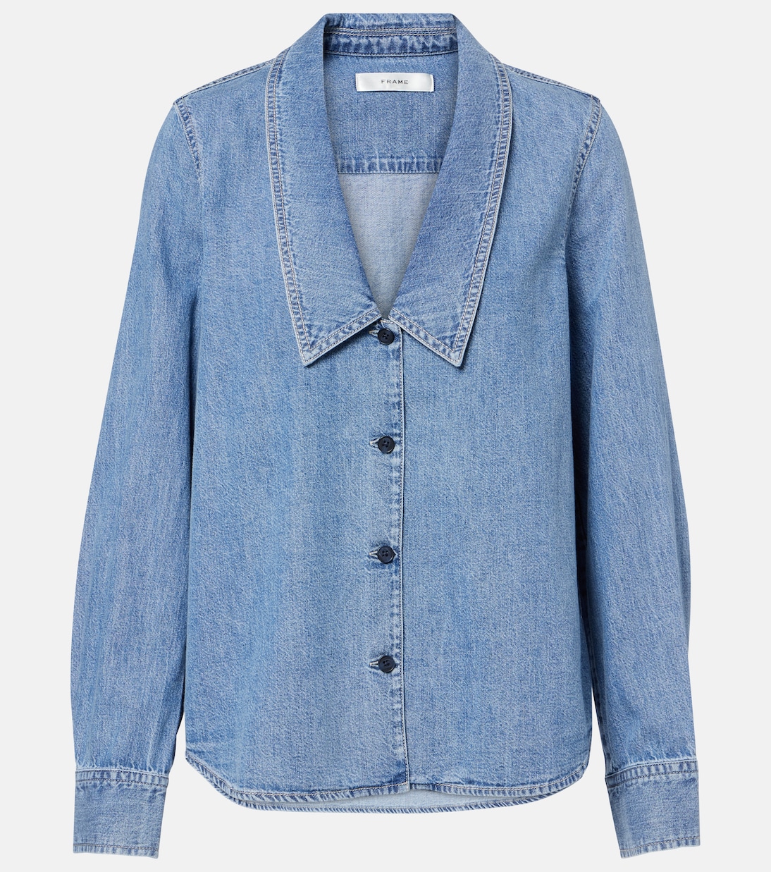 Low Collar denim shirt | Frame