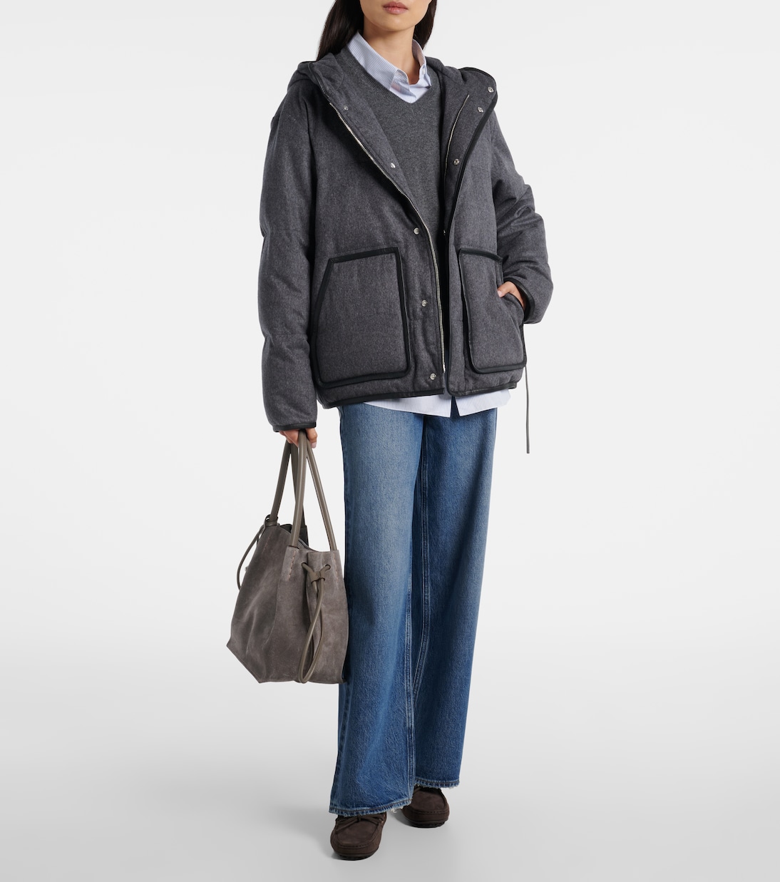 Mocassins Gommino en daim et shearling | Tod's