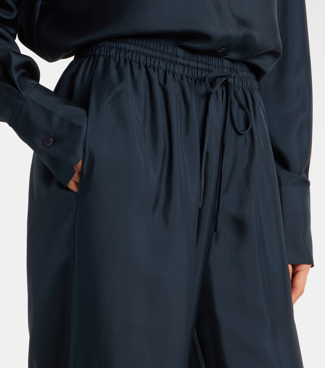 Silk palazzo pants | Róhe