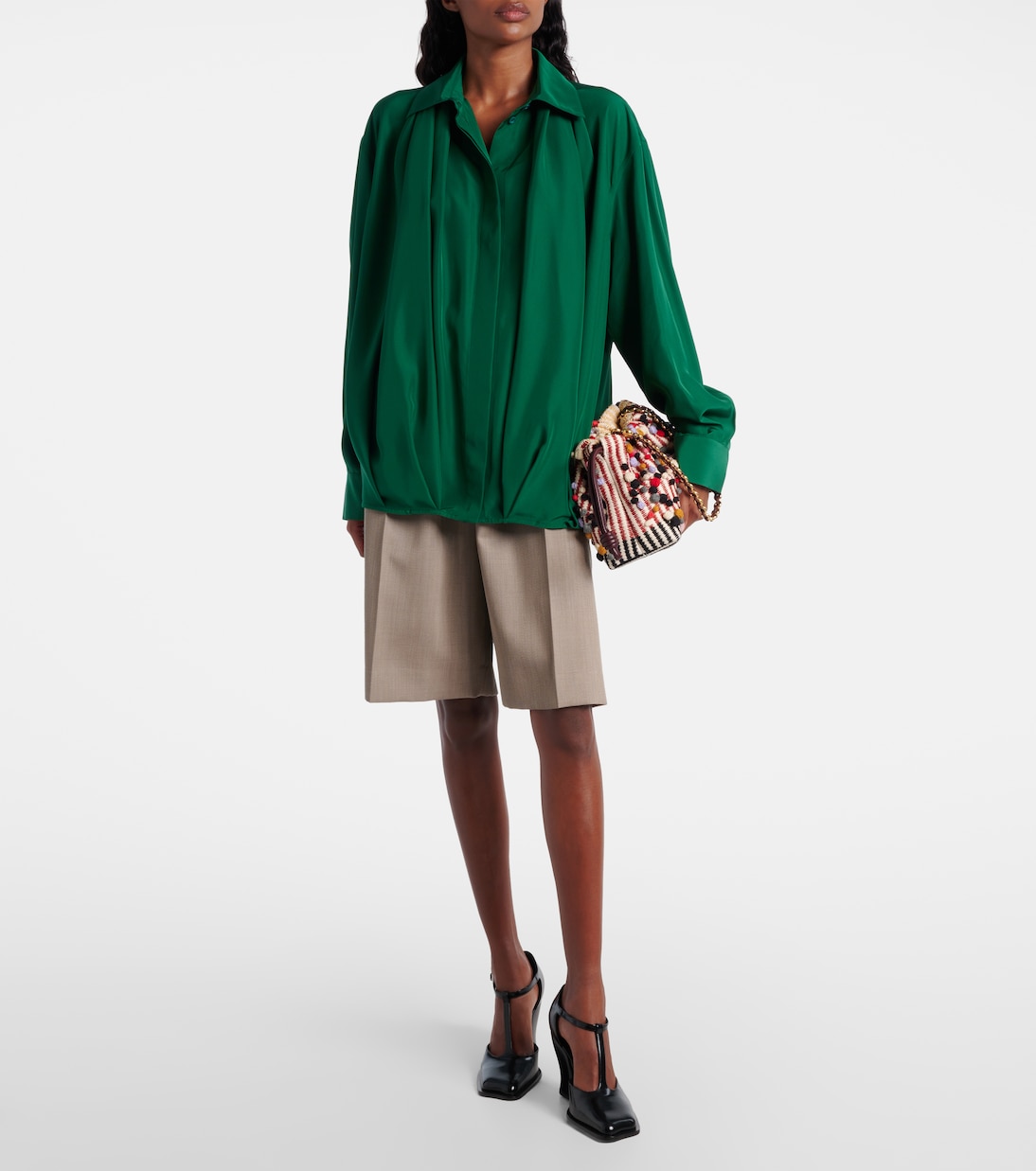Draped silk shirt | Loewe