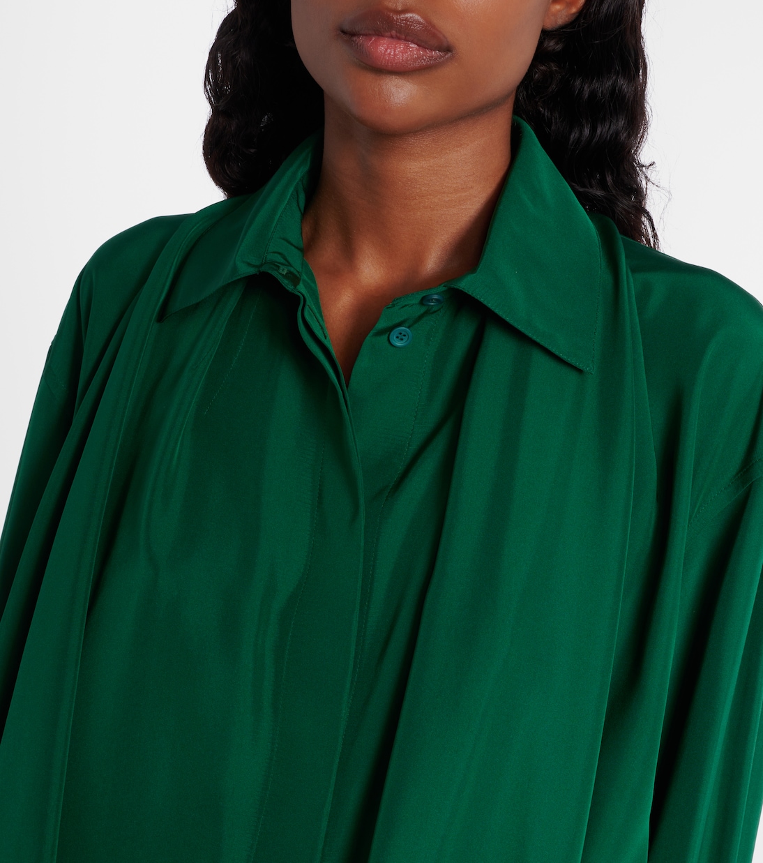Draped silk shirt | Loewe