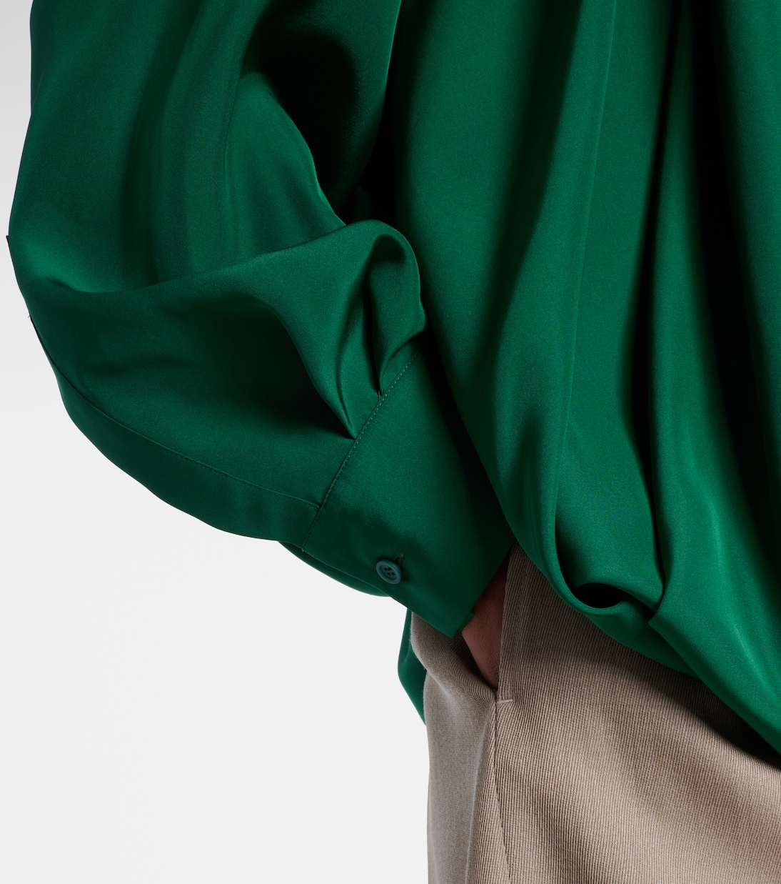 Draped silk shirt | Loewe