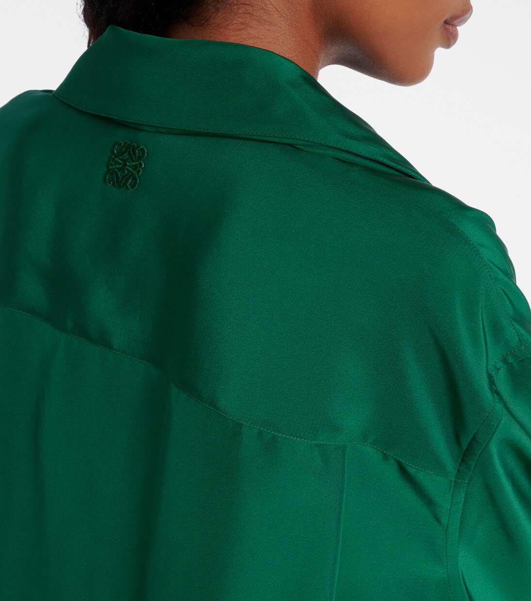 Draped silk shirt | Loewe