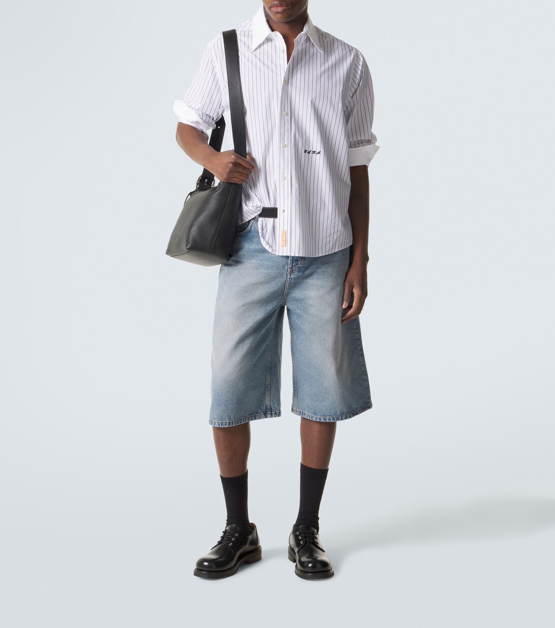 Denim Bermuda shorts | Ami Paris