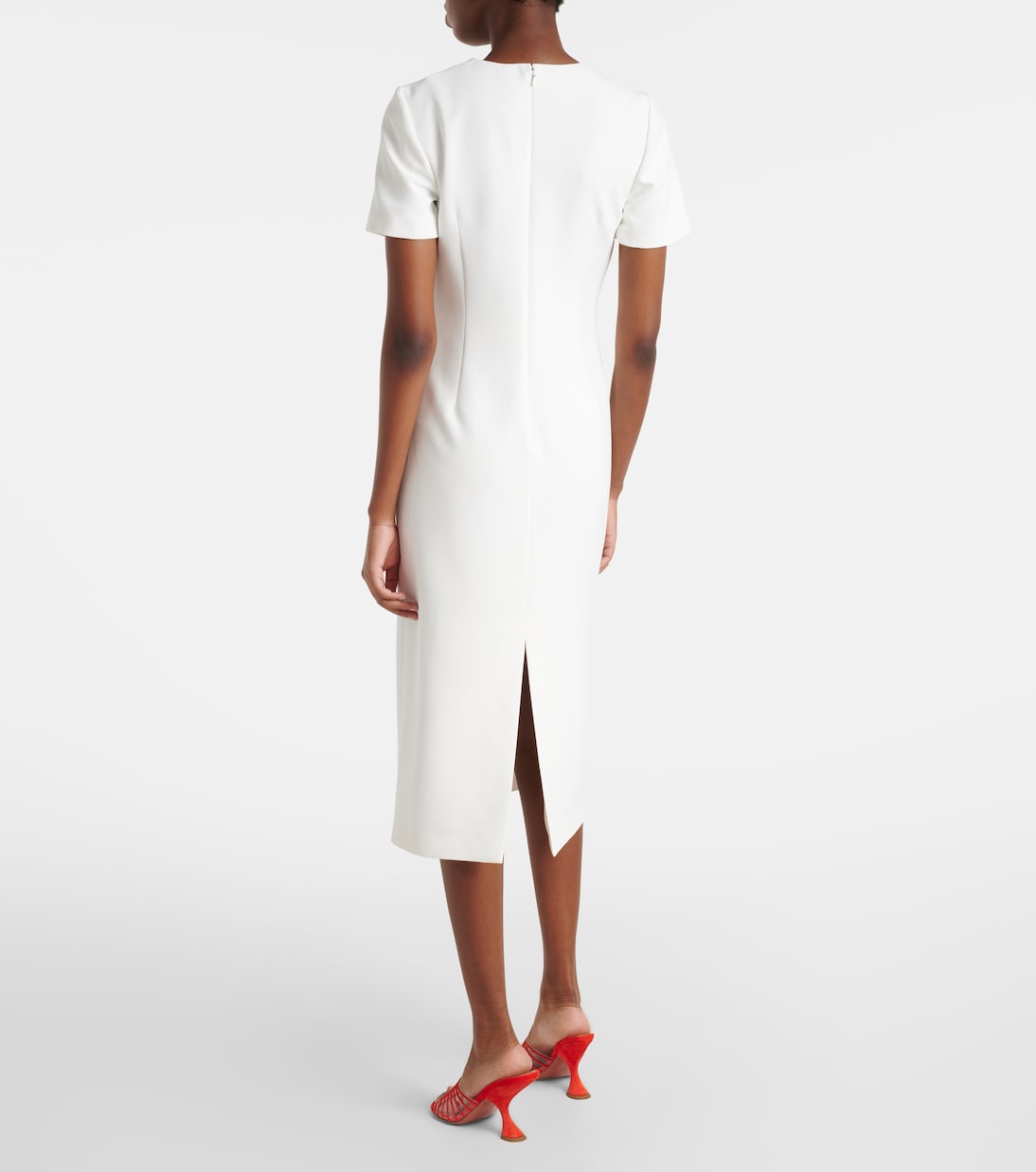 Floral crêpe midi dress | Carolina Herrera