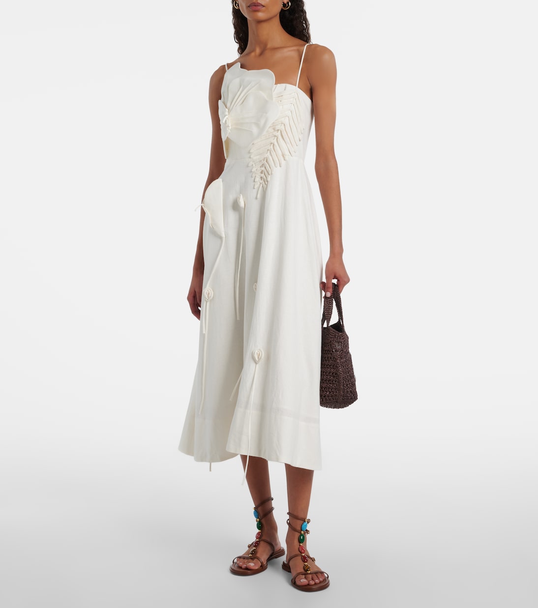 Verzierte Sandalen Shanti aus Leder | Gianvito Rossi