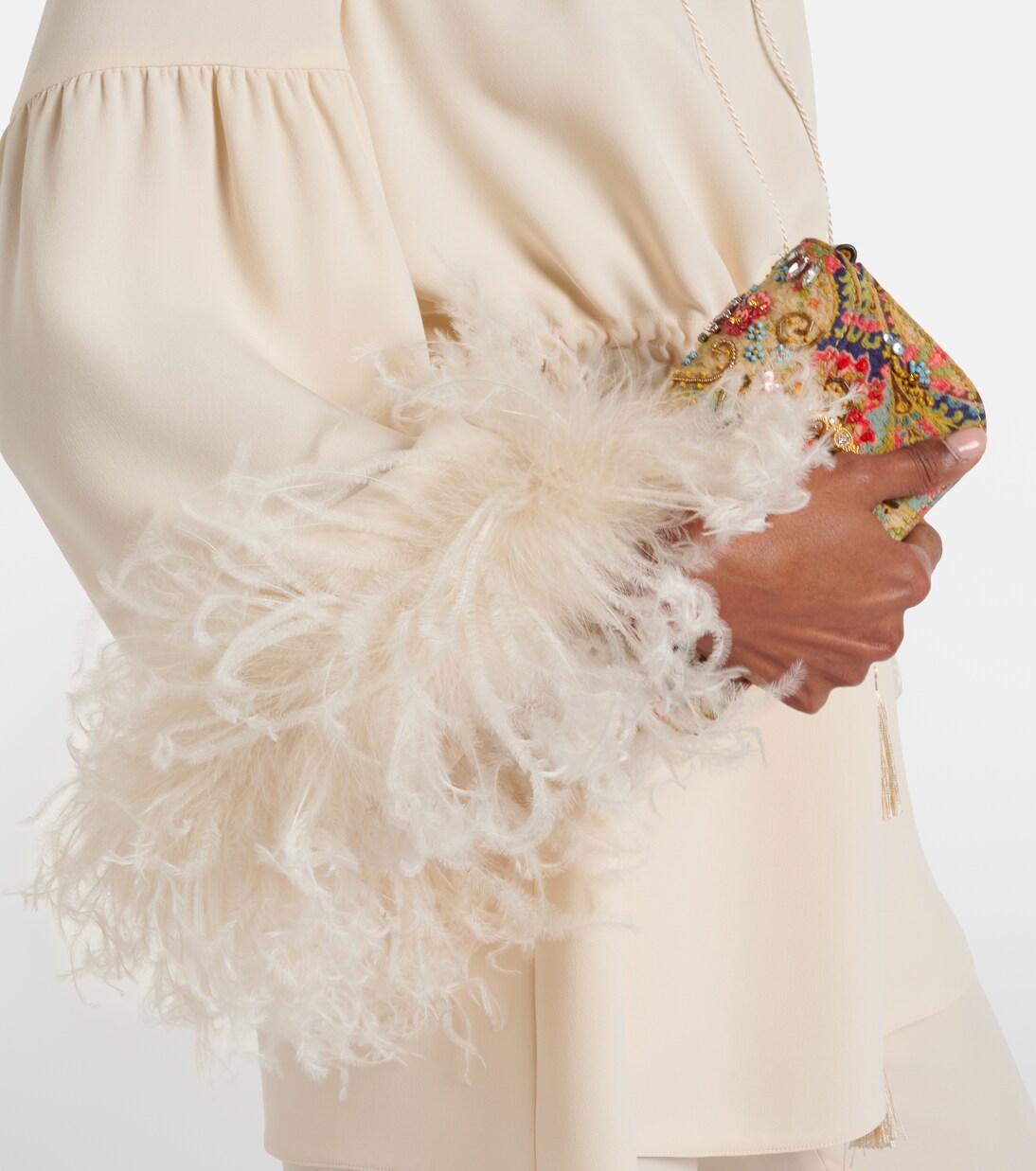 Cady Couture 페더 트리밍 튜닉 | Valentino