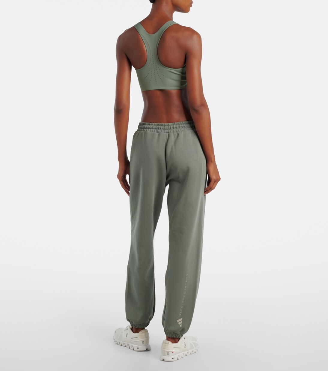 Cotton-blend fleece sweatpants | Adidas by Stella McCartney