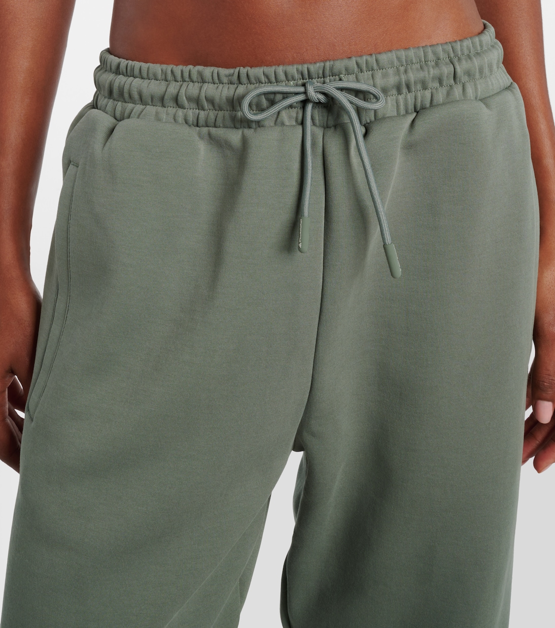 Cotton-blend fleece sweatpants | Adidas by Stella McCartney