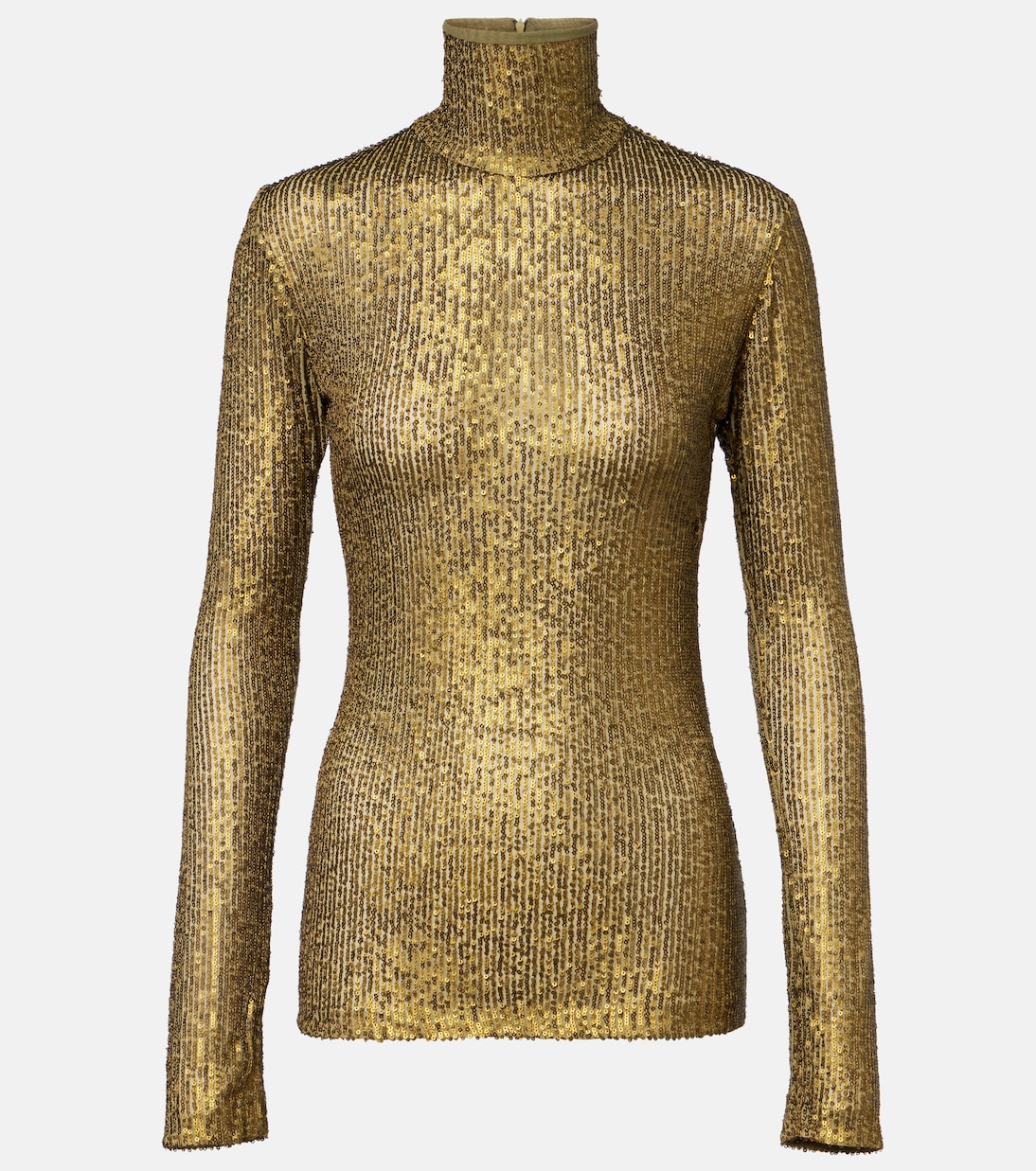 Sequined turtleneck top | Norma Kamali