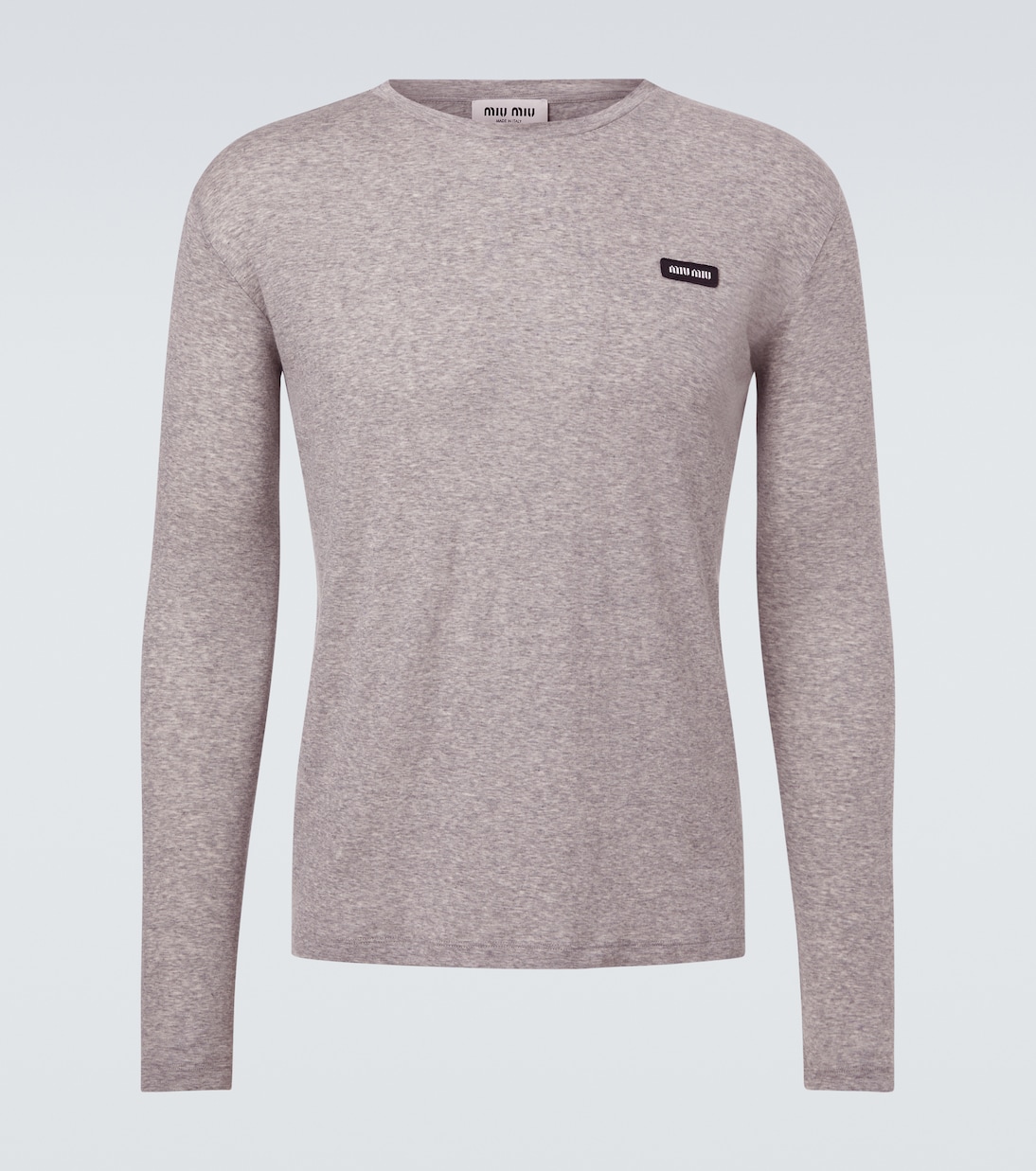 Logo cotton jersey T-shirt | Miu Miu