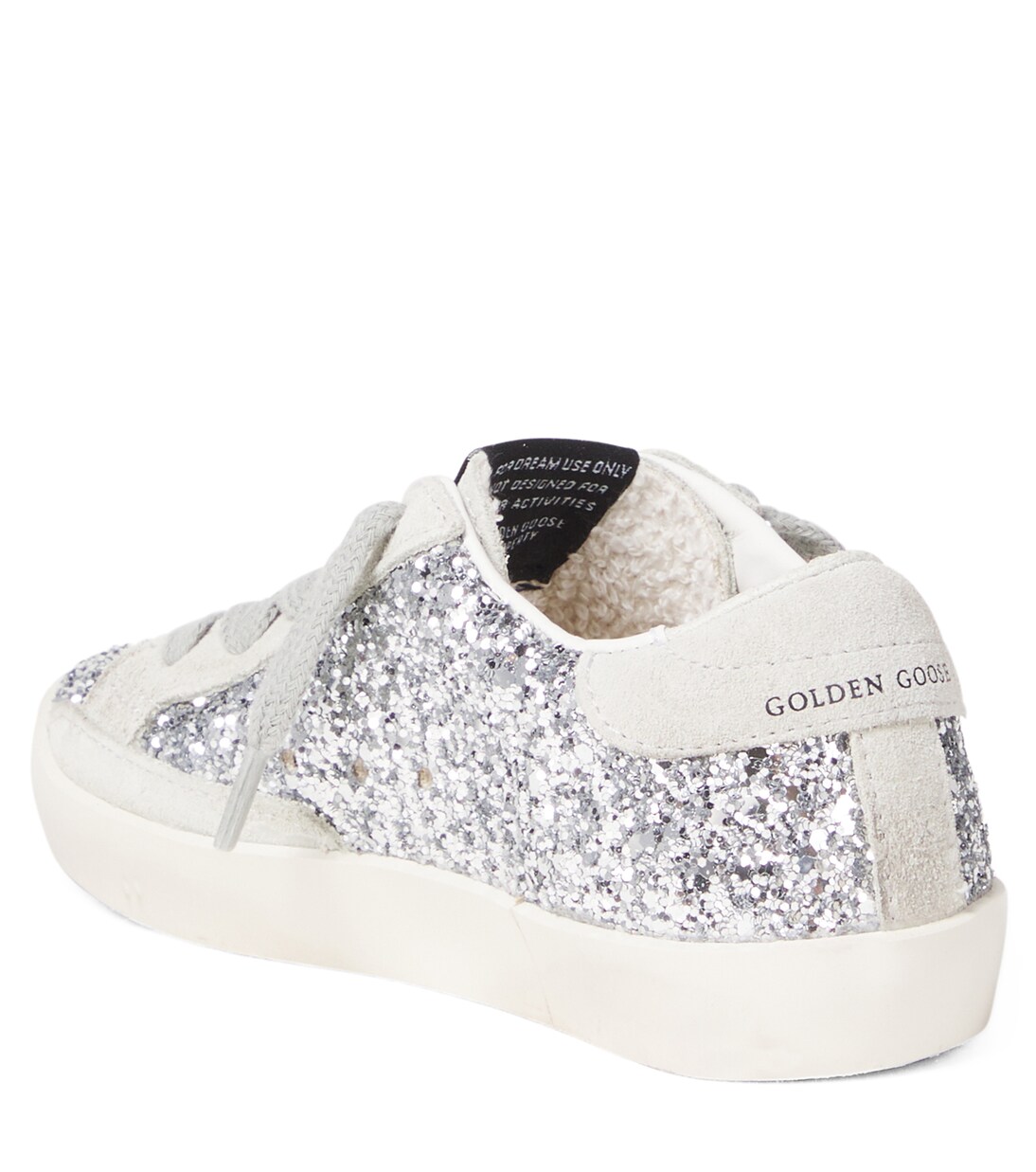 Super Star glitter suede-trimmed sneakers | Golden Goose Kids