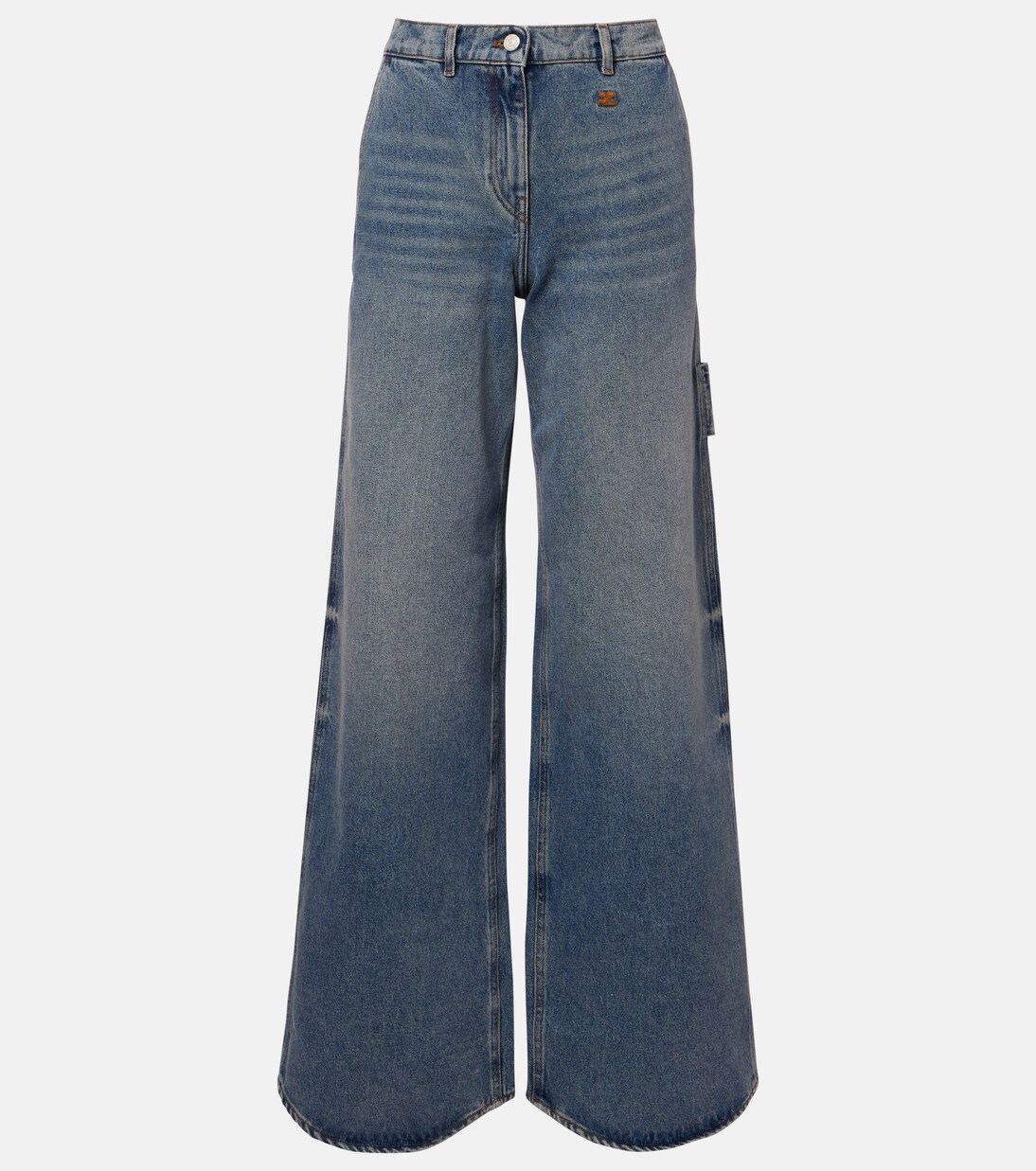 Logo wide-leg jeans | Courrèges