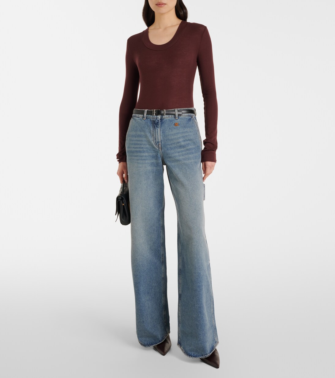Logo wide-leg jeans | Courrèges
