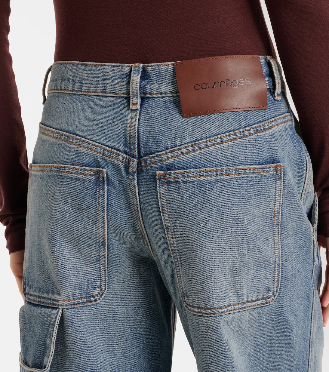 Logo wide-leg jeans | Courrèges