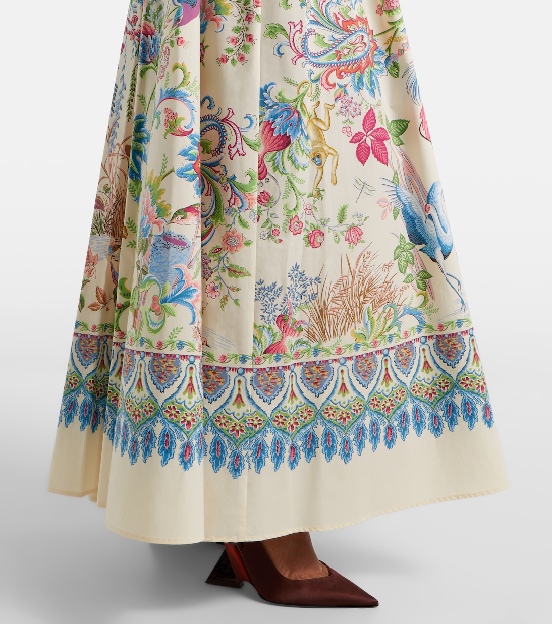 Belted printed cotton shirt dress | Etro