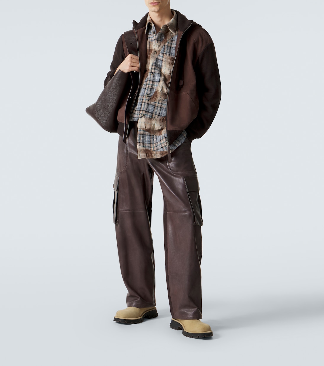 Leather cargo pants | Loewe