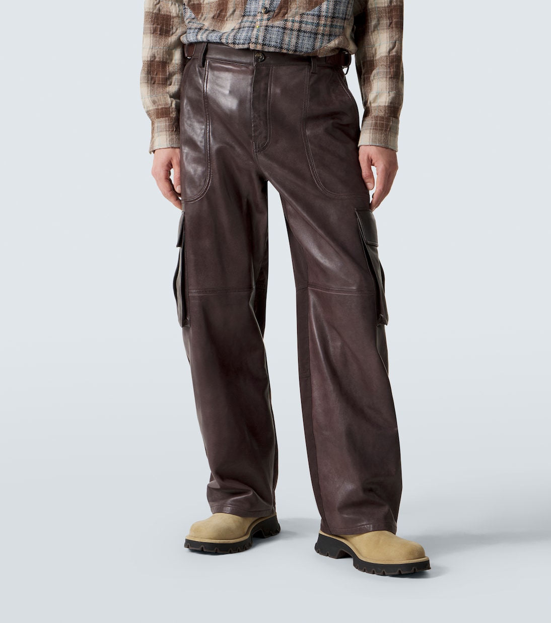 Leather cargo pants | Loewe