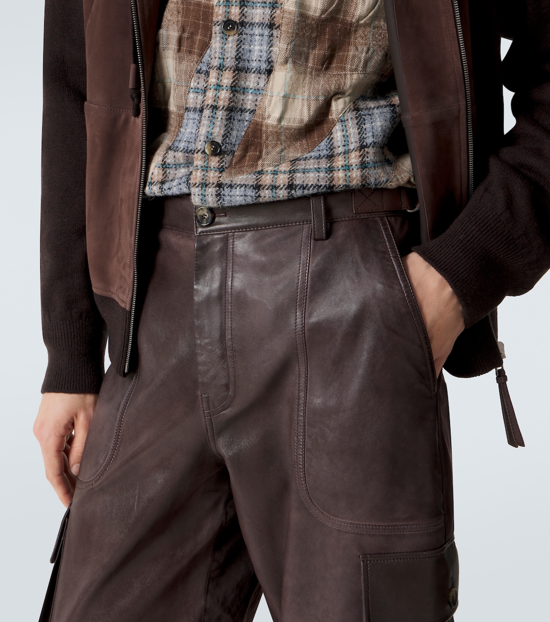 Leather cargo pants | Loewe