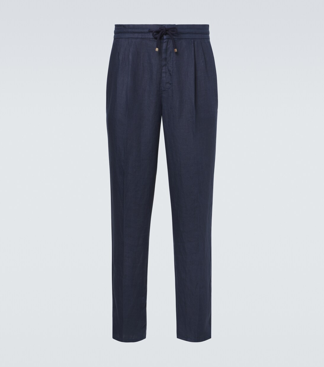 Linen gabardine tapered pants | Brunello Cucinelli