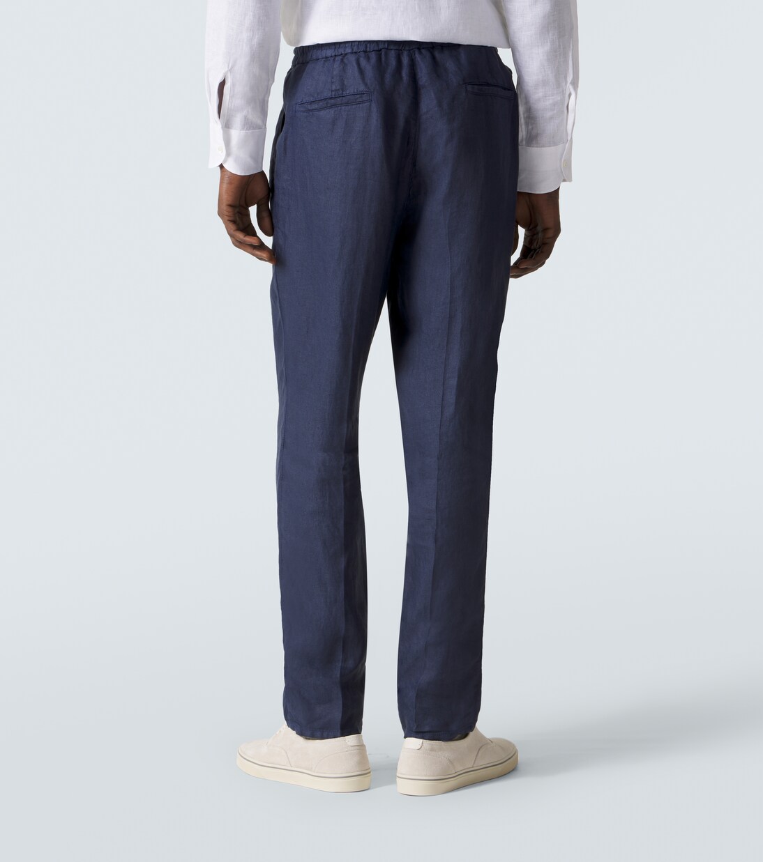 Linen gabardine tapered pants | Brunello Cucinelli