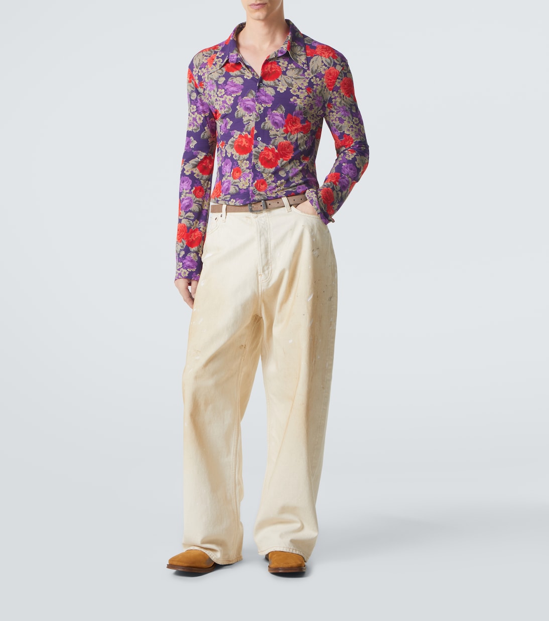 Botines de ante con efecto desgastado | Acne Studios