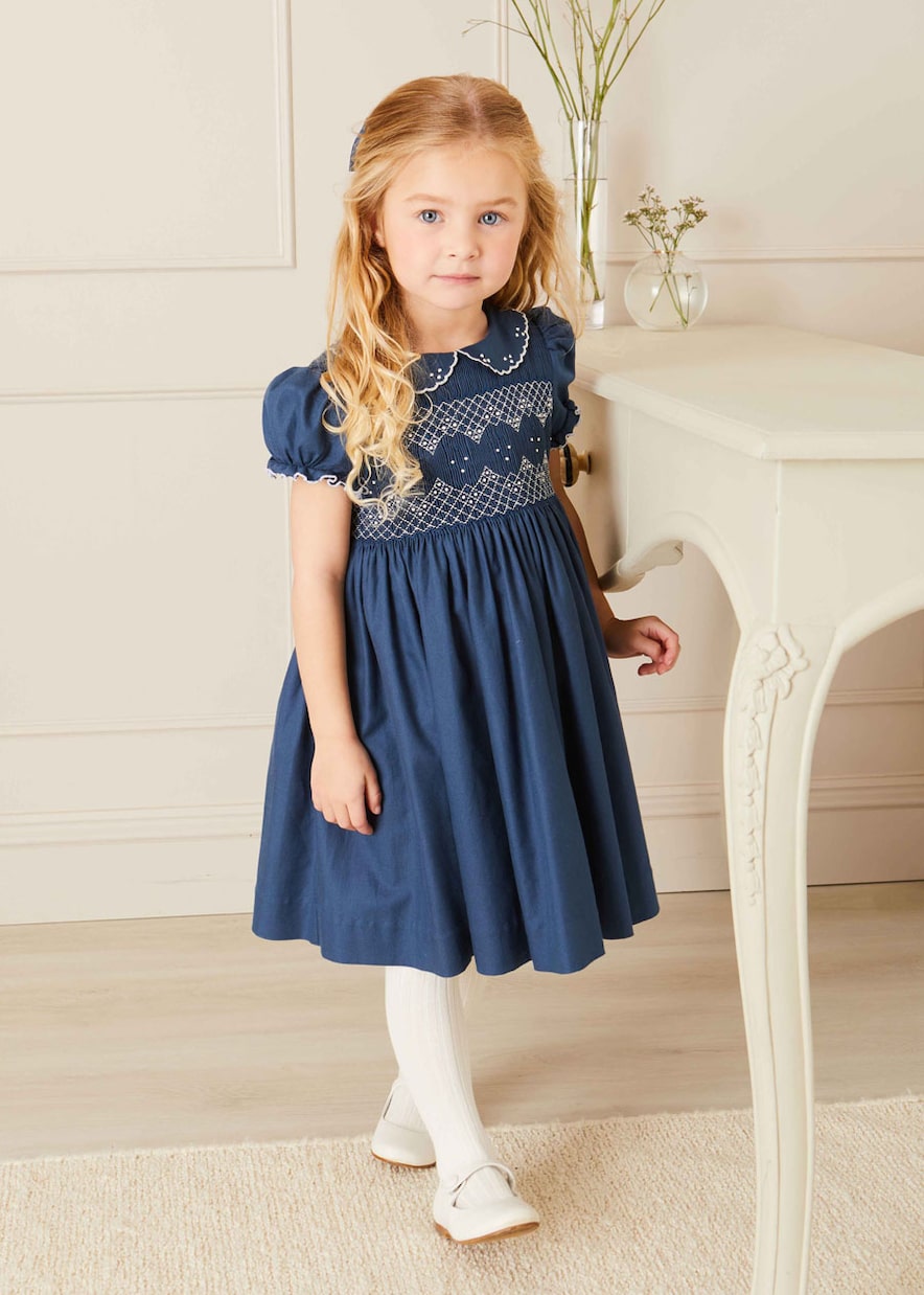 Besticktes Kleid aus Baumwolle | Pepa London