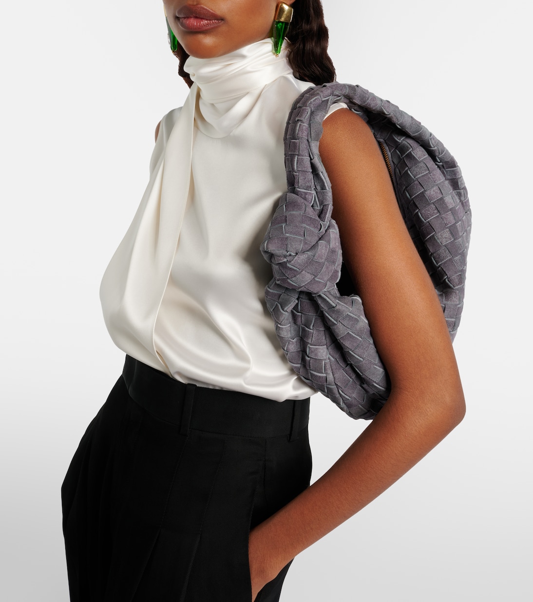 Bolso Jodie Small de ante Intrecciato | Bottega Veneta