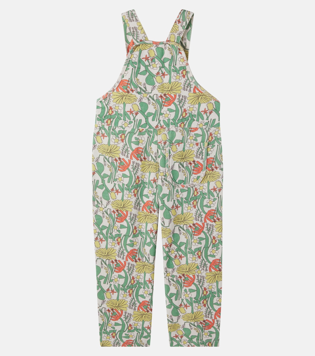 Color Herbalist floral cotton overalls | Bobo Choses