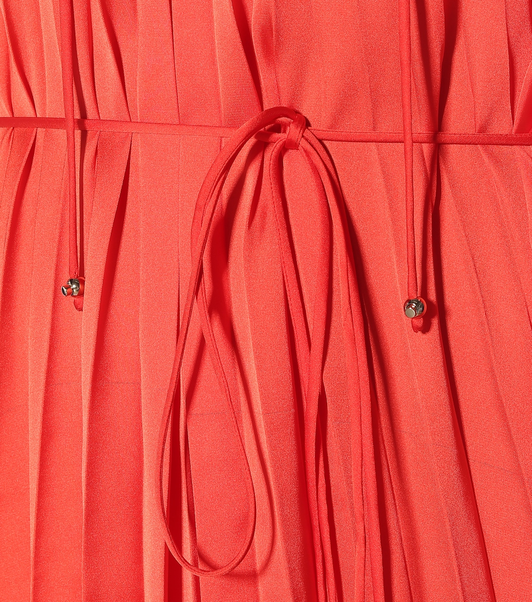 Nowra pleated satin maxi dress | Stella McCartney