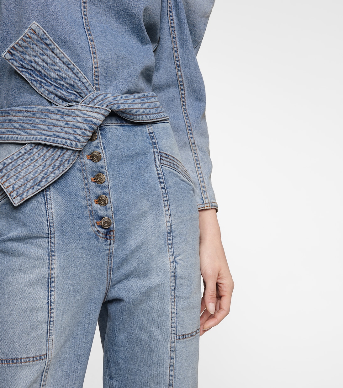 Jeans rectos Otto de tiro alto | Ulla Johnson