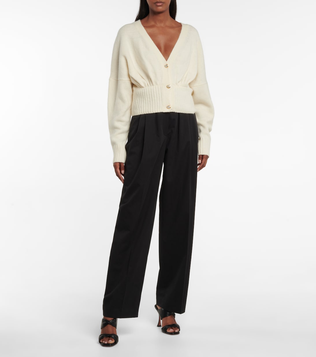 Luna wool and cashmere-blend cardigan | Galvan