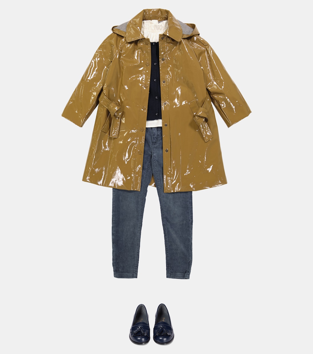 Teyla patent trench coat | Bonpoint