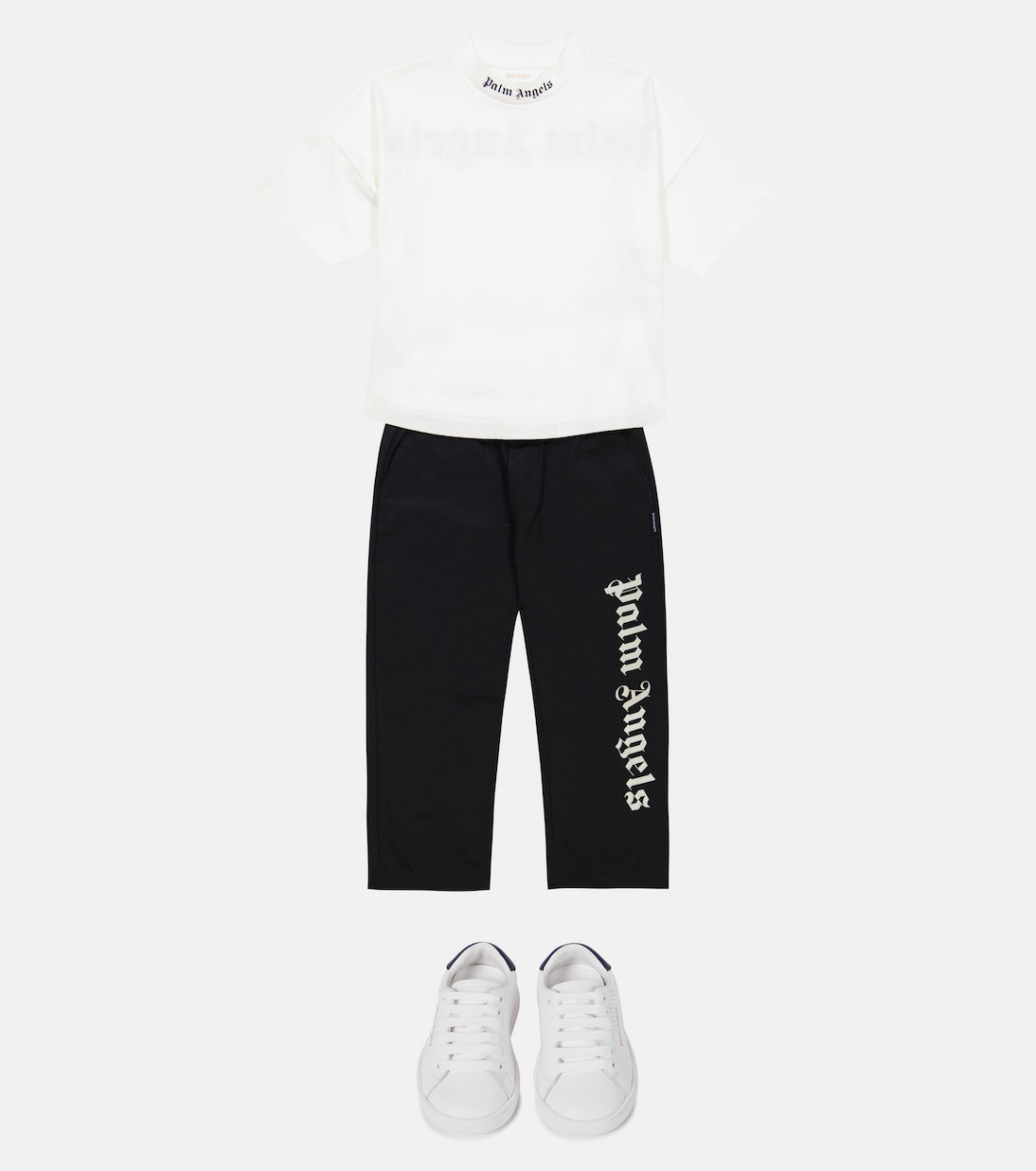 Pantaloni in cotone con logo | Palm Angels Kids